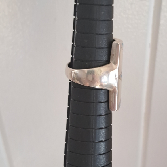 Mozaic Mother of Pearl Silver Ring - Picture 3 of 4